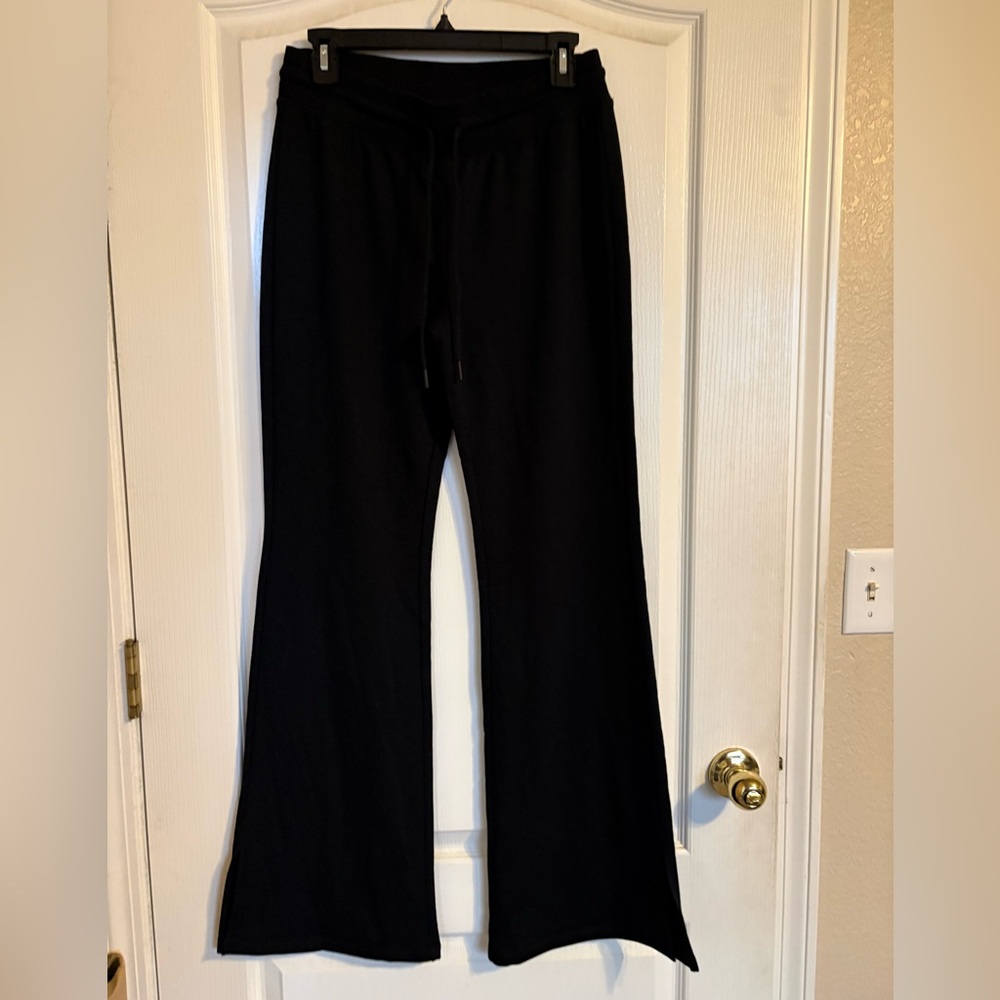 BP Black Wide-Leg Sweat Pants Small Basic Cozy Casual Lounge Soft Preppy